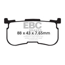 Double-H Sintered Brake Pads For Rear: 14-18 Trikes NU