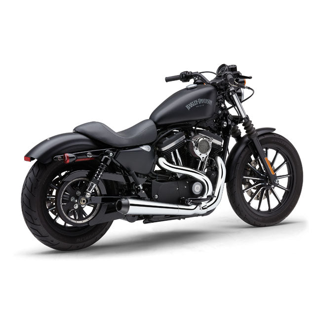 EL Diablo 2-Into-1 Exhaust Chrome For 14-22 XL Excl. Models With Forward Controls