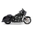 True Dual Head Pipes Black For 17-24 Touring