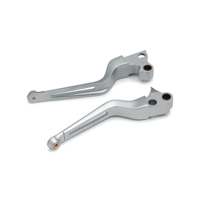 Dillinger Levers Silver For 96-07 Electra Glide, Road Glide, Road King