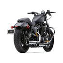 NH Series Slip-On Mufflers Chrome - 3 Inch For 14-22 XL