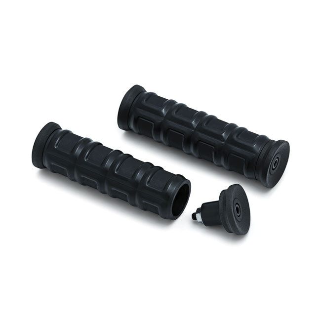 Dillinger Grips Satin Black For 1" 25.4mm Handlebars