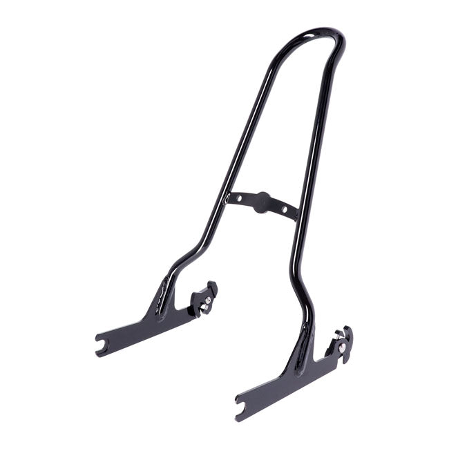 Sissy Bar Kit Black - 21 Inch 1 Piece Upright For 07-17 FLSTF