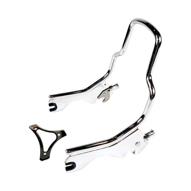 Sissy Bar Kit Chrome - 12 Inch Upright