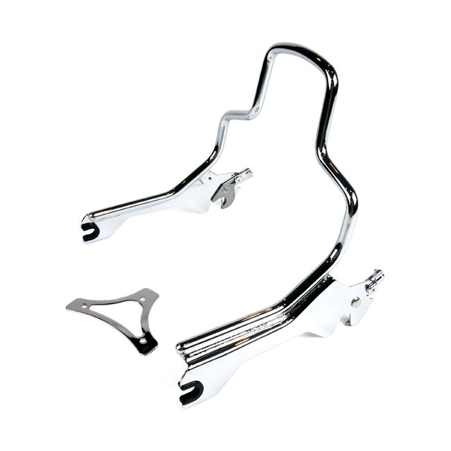 Sissy Bar Kit Chrome - 8.5 Inch Upright For 18-19 FLFB/S, FXBR/S