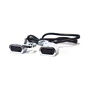 Fastline Below Bar LED Turn Signal Set Chrome / Smoke Lens For 00-14 Softail