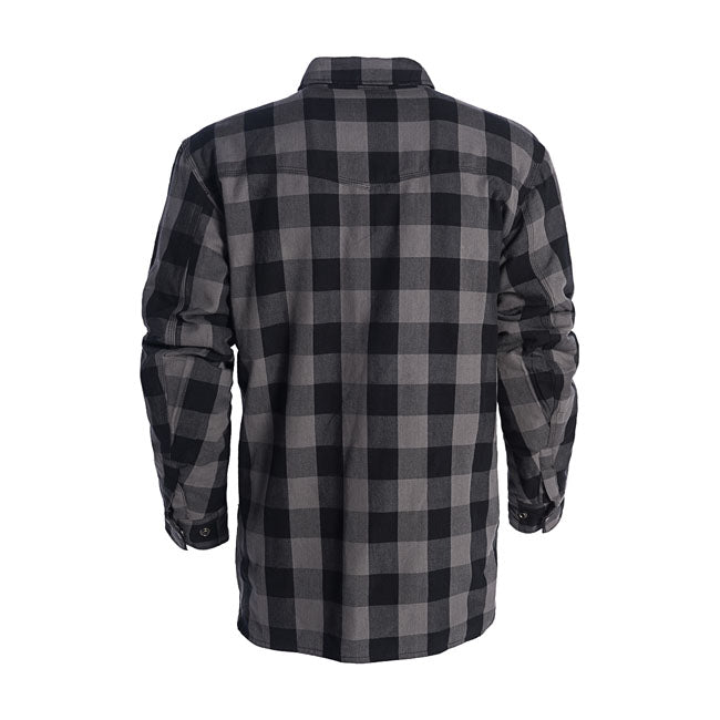 Dominator Riding Flannel Shirt Grey / Black CE Approved