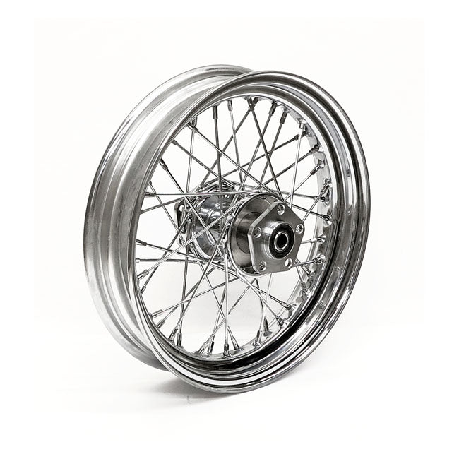 Rear Wheel 40 Spokes Chrome - 3.00 X 16 For 86-96 FXST, FLST