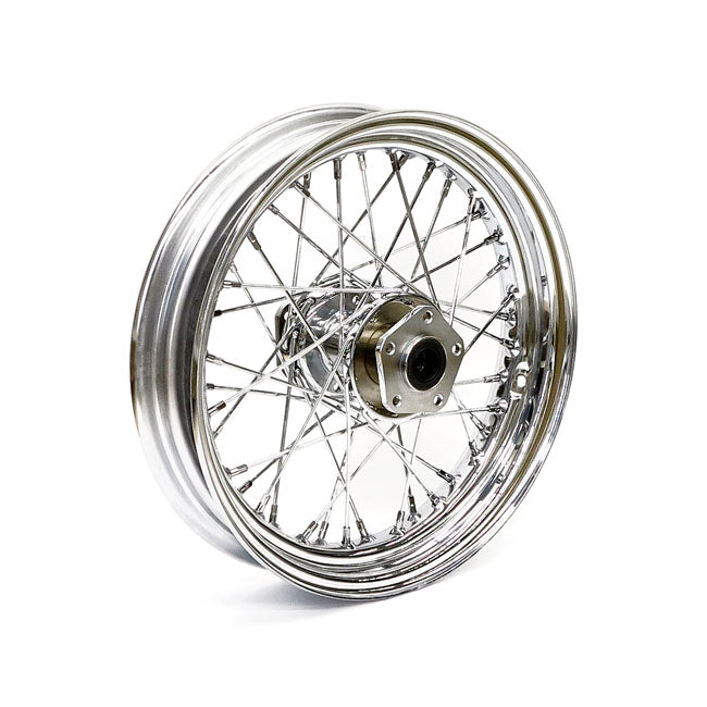 Front Wheel 40 Spokes Chrome - 3.00 X 16 For 84-98 FLT, FLHT, FLHR, FLTR