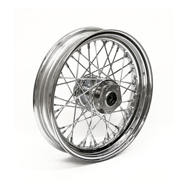 Front Wheel 40 Spokes Chrome - 3.00 X 16 For 86-99 FLST/C/F/N