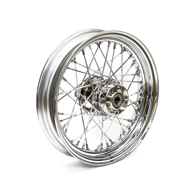 Front Wheel 40 Spokes Chrome - 3.00 X 16 For 08-17 FLT, FLHT, FLHR, FLTR, FLHX ABS