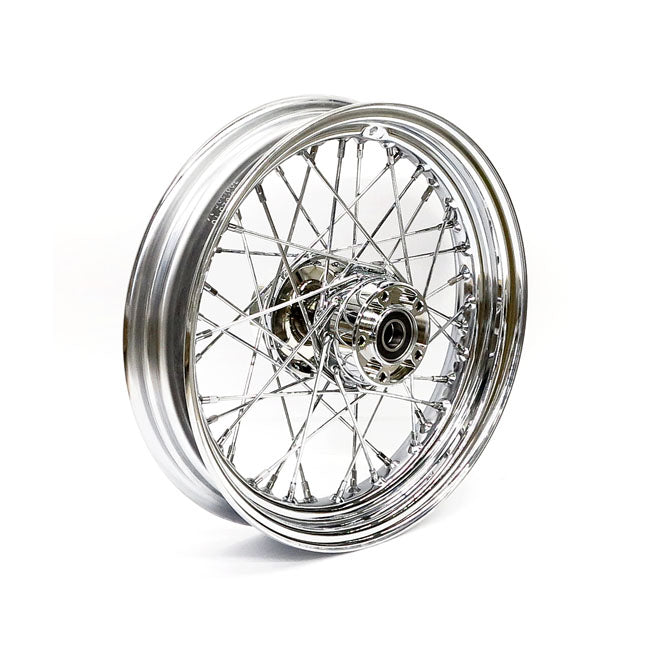 Front Wheel 40 Spokes Chrome - 3.00 X 16 For 08-17 FLT, FLHT, FLHR, FLTR, FLHX No ABS