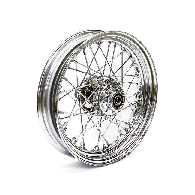 Front Wheel 40 Spokes Chrome - 3.00 X 16 For 12-17 FLST/C/F/N ABS