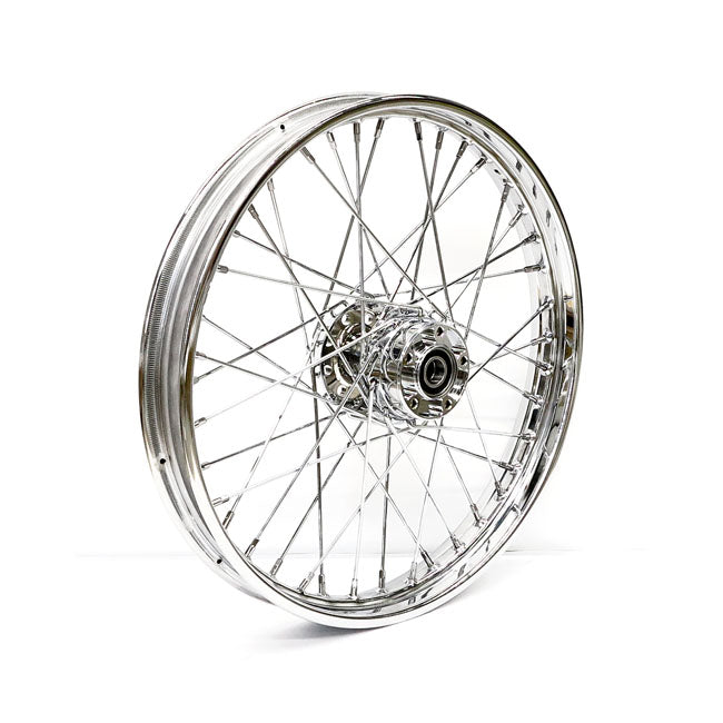 Front Wheel 40 Spokes Chrome - 2.15 X 21 For 08-11 FXST,FLST/F,FXDWG No ABS