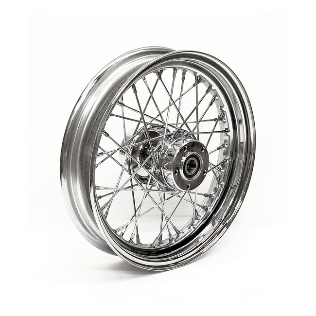 Front Wheel 40 Spokes Chrome - 3.00 X 16 For 00-07 Touring