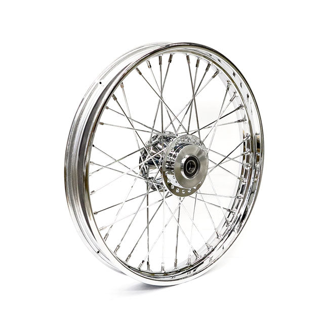 Front Wheel 40 Spokes Chrome - 2.15 X 21 For 08-20 XL ABS Excl. 11-20 XL883L, 883R, 1200X/TABS