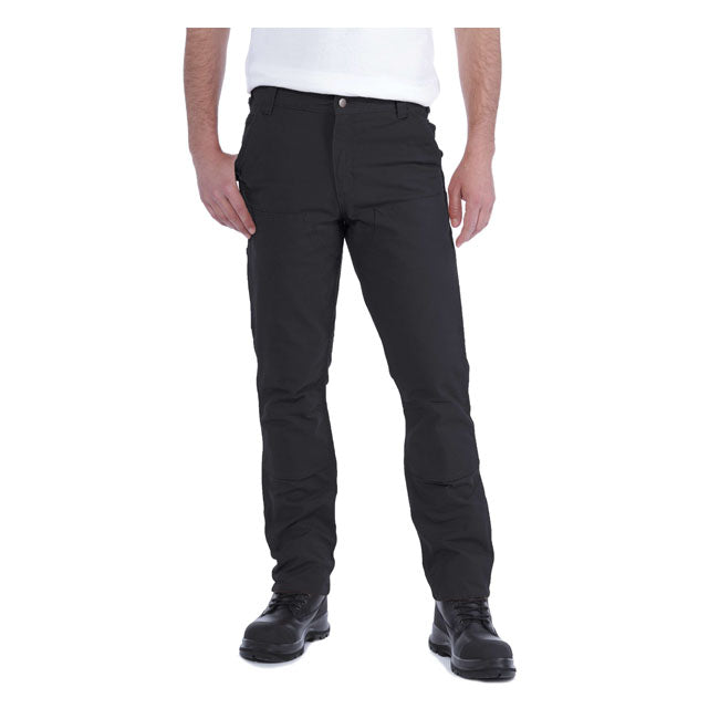 Work Trouser Stretch Duck Double Front Black