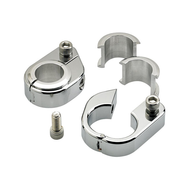 Straight O/S Speed Clamps Chrome