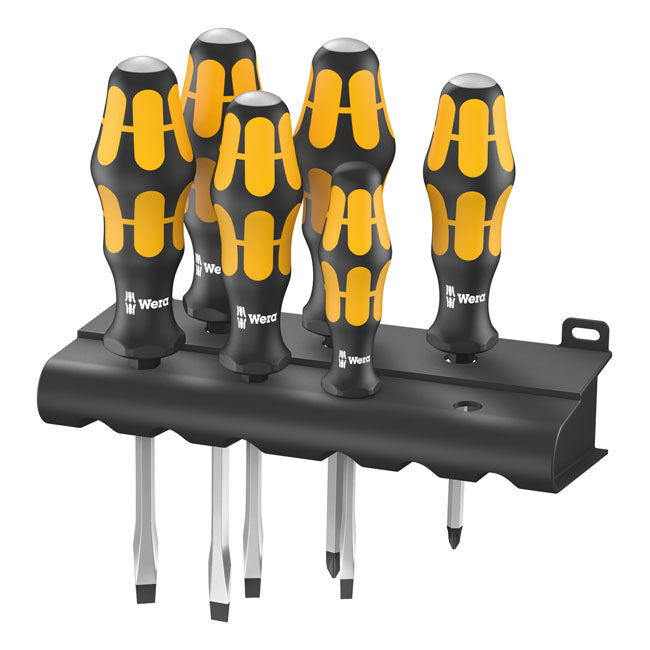 Slotted and Pozidriv Screwdriver Set Kraftform Chisel Series 900