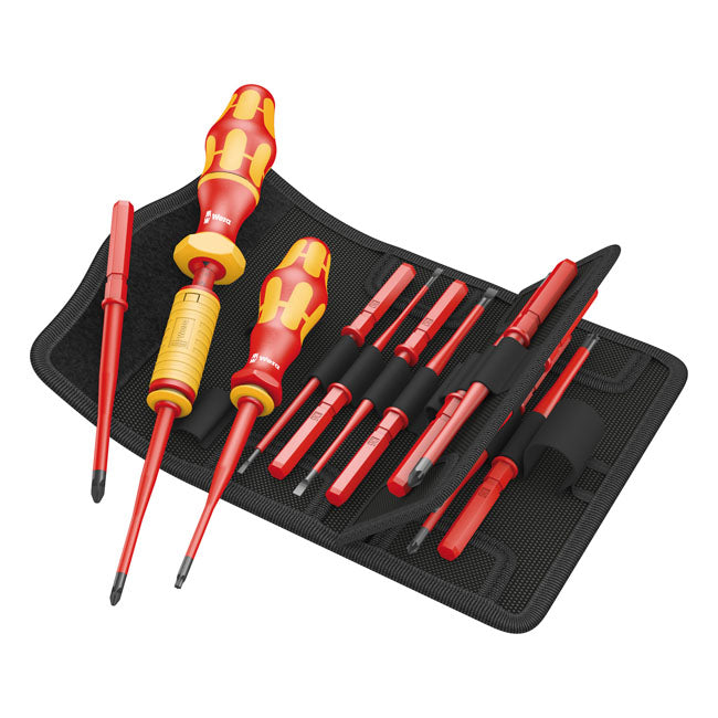 Screwdriver Two Multi-Component Handle Inter-Changeable Shafts 16 Pieces Set