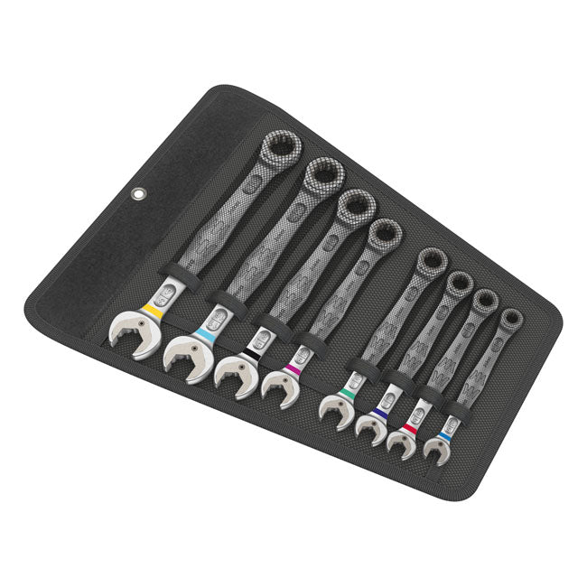 Ratcheting Wrench Set Joker Open / Box End - US Sizes 8 Pieces