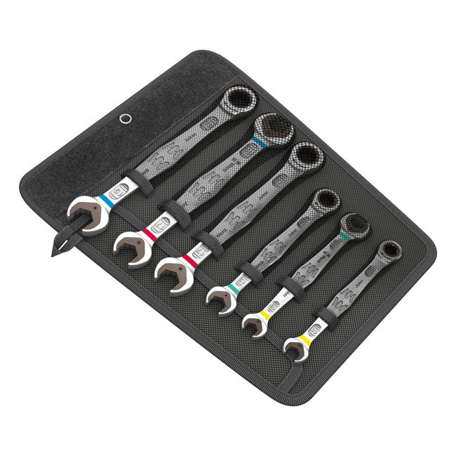 Ratcheting Wrench Set Joker Open / Box End - Metric 6 Pieces