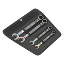 Ratcheting Wrench Set Joker Open / Box End - Metric 4 Pieces