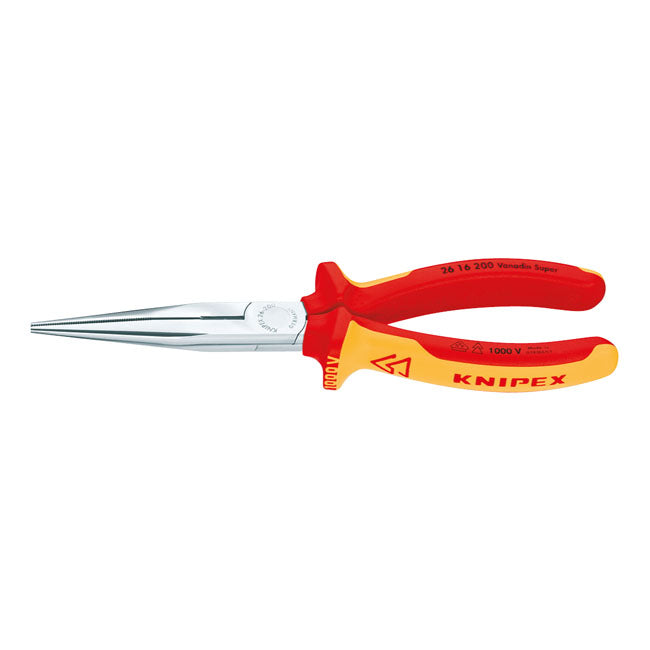 Snipe Nose Pliers With Side Cutter - 200mm Length VDE / 206 Gram
