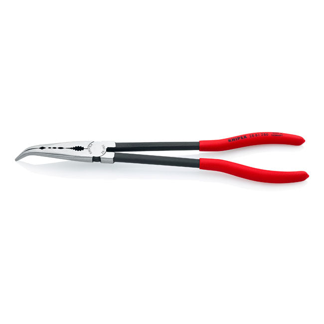 Long Reach Needle Nose Pliers With Angled Head - 280mm Length