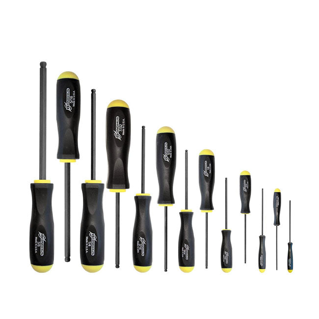 Hex Ball-End Allen Screwdriver Set US Sizes