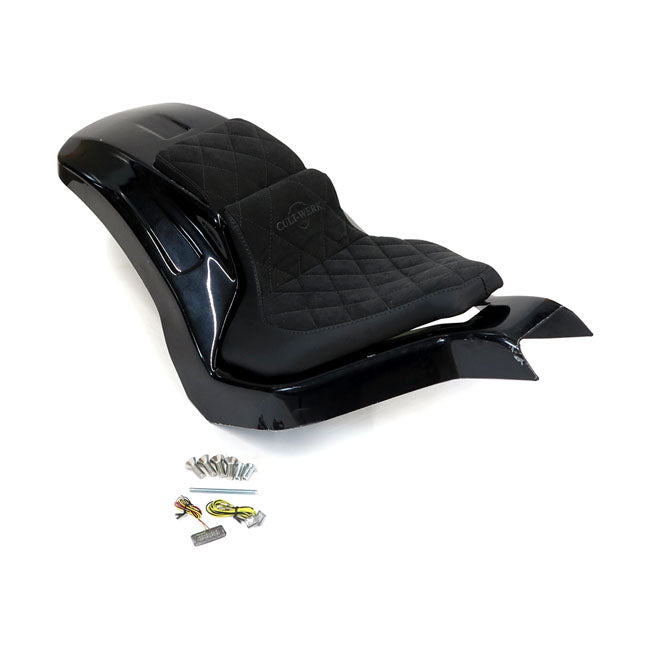 Softail Wide Fender Kit Racing 2-Up Seat For Softail Breakout: 18-20 NU FXBR