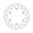 Flame Series Fixed Brake Rotor TUV Approved For Front Right: Honda: 87-90, 91-96 XLV 600 Transalp