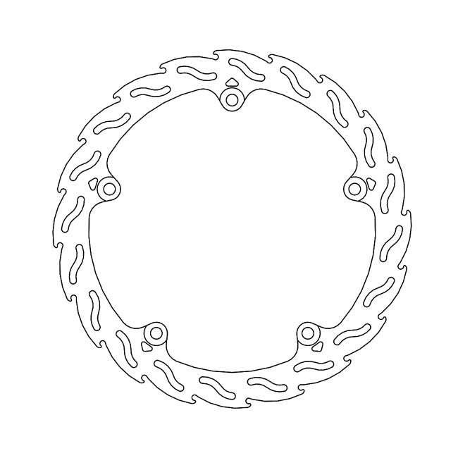 Flame Series Fixed Brake Rotor TUV Approved For Front Right: Honda: 14 CTX 700 D DCT