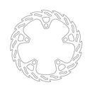 Flame Series Fixed Brake Rotor TUV Approved For Front Right: Aprilia: 12-up SRV 850 ABS