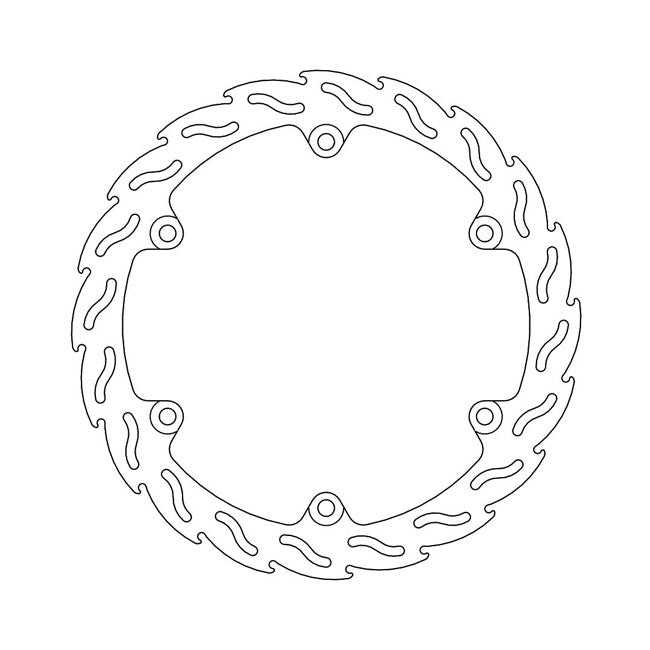Flame Series Fixed Brake Rotor TUV Approved For Front Right: Honda: 13-21 CB 500 F