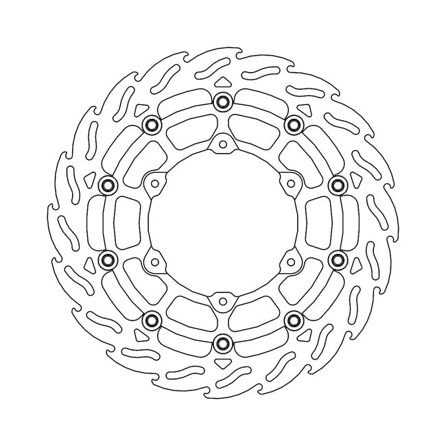Flame Series Floating Brake Rotor TUV Approved For Front Left: KTM: 14-22 690 SMC R