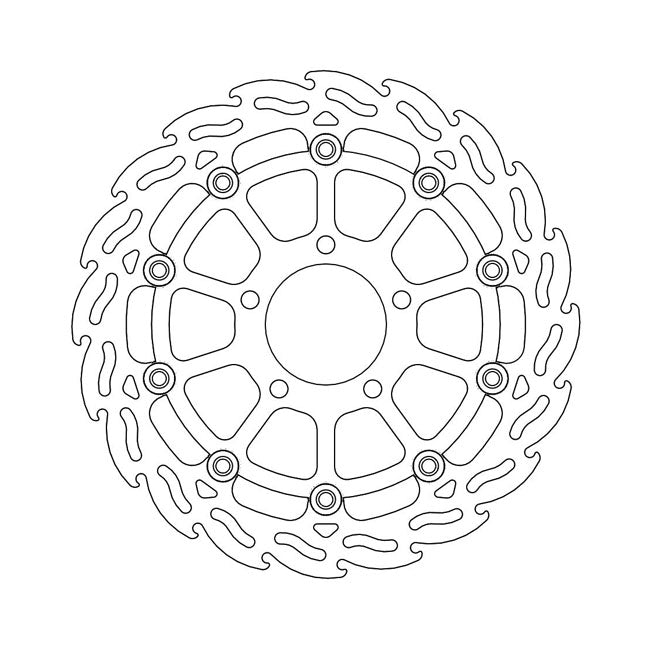 Flame Series Floating Brake Rotor TUV Approved For Front Right: Suzuki: 08 C 1800 R RT Intruder