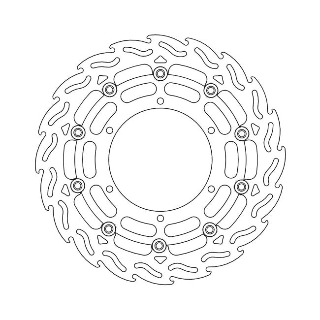 Flame Series Floating Brake Rotor TUV Approved For Front Right: Yamaha: 03-21 FJR 1300