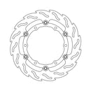 Flame Series Floating Brake Rotor TUV Approved For Front Right: Yamaha: 08-11 XP T-Max 500 XPA ABS