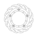 Flame Series Floating Brake Rotor TUV Approved For Front Right: Yamaha: 15-17 MT-07 700 Moto Cage