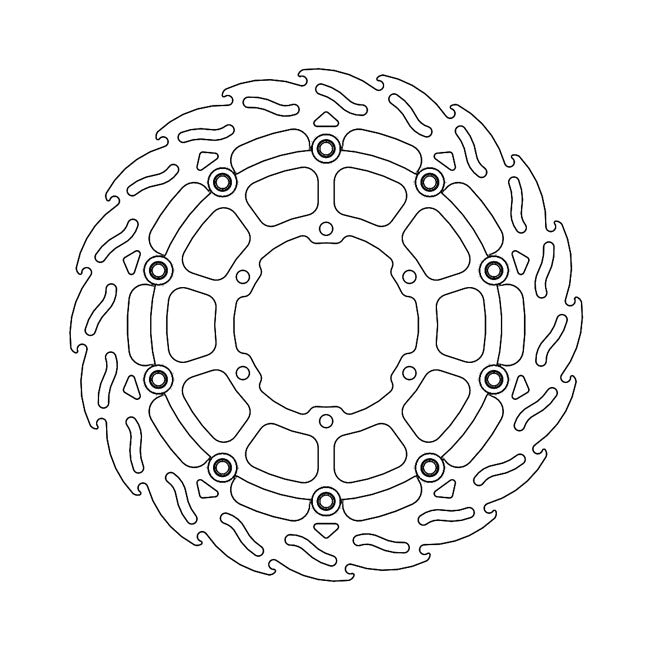 Flame Series Floating Brake Rotor TUV Approved For Front Right: Suzuki: 17-22 GSX-R 1000 R ABS