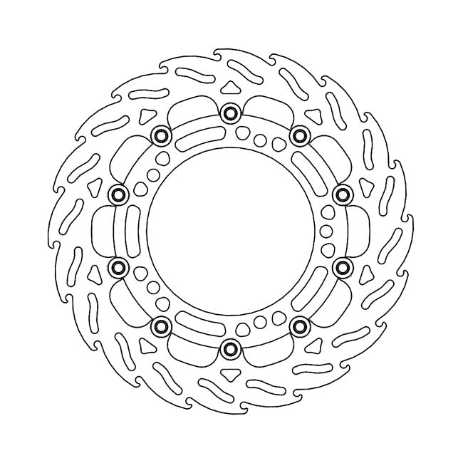 Flame Series Floating Brake Rotor TUV Approved For Front Right: Kawasaki: 18-21 Ninja 400