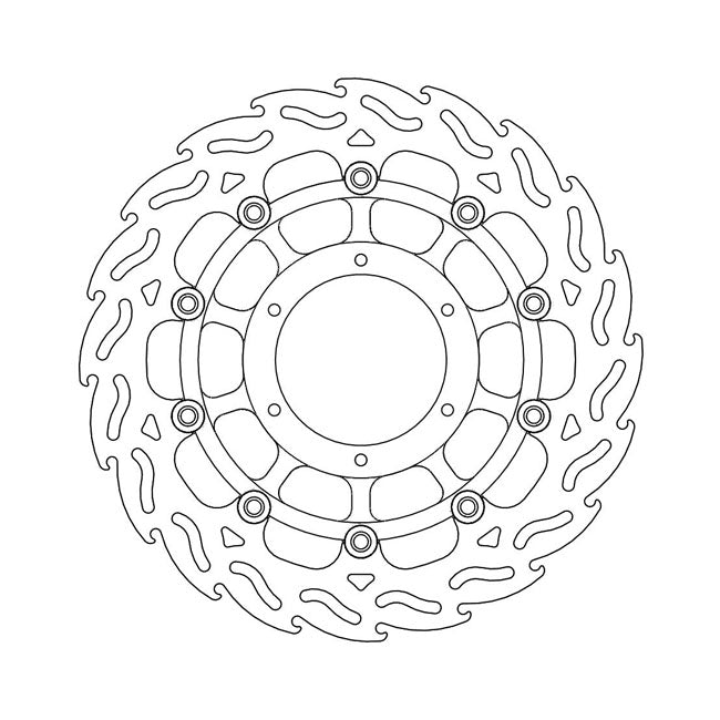 Flame Series Floating Brake Rotor TUV Approved For Front Right: Honda: 14 CTX 1300 ABS