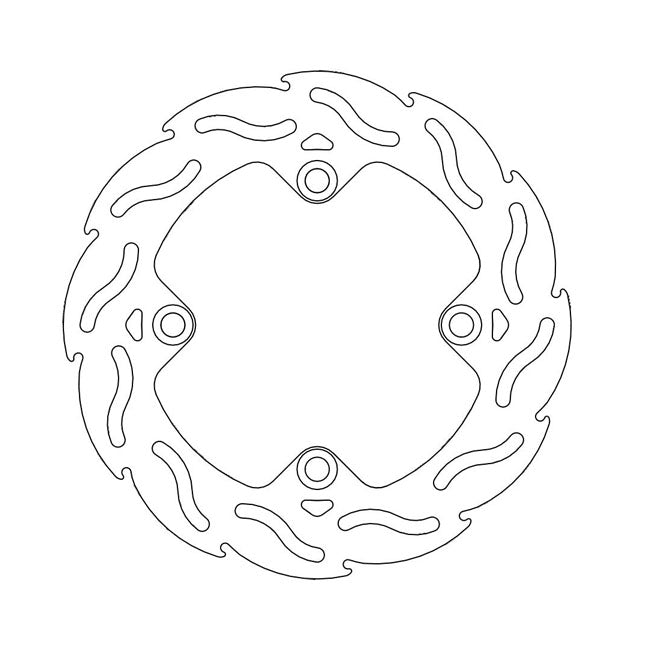 Flame Series Brake Rotor TUV Approved For Rear: Honda: 82-88 CB 400 N