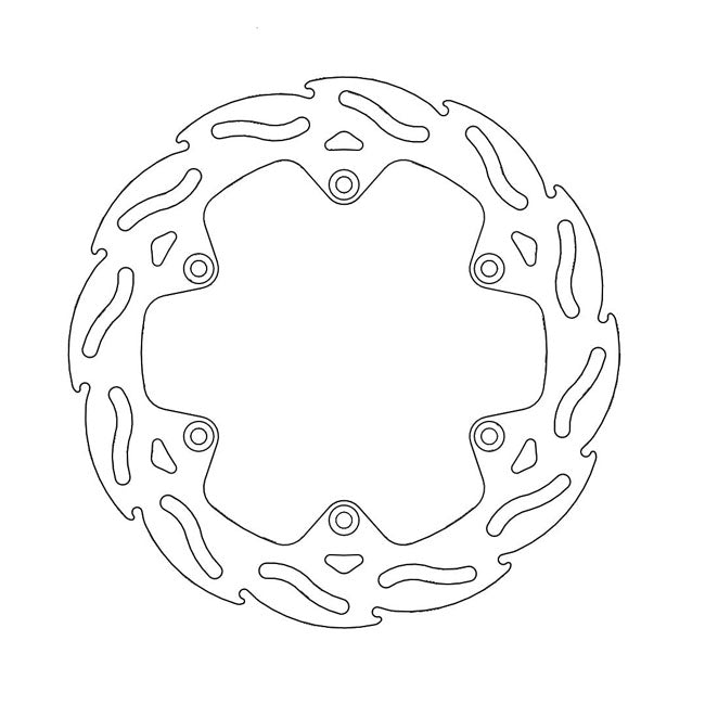 Flame Series Brake Rotor TUV Approved For Rear: Suzuki: 00-17 DR-Z 400 E