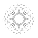 Flame Series Brake Rotor TUV Approved For Rear: Kawasaki: 06-17 ER-6F 650 ABS