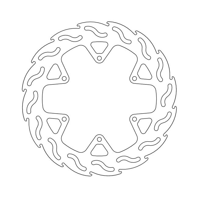 Flame Series Brake Rotor TUV Approved For Rear: KTM: 06-13 990 Adventure R Dakar ABS
