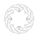 Flame Series Brake Rotor TUV Approved For Rear: Honda: 09 CBR 600 RR ABS