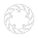 Flame Series Brake Rotor TUV Approved For Rear: Aprilia: 20-22 RS 660