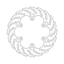 Flame Series Brake Rotor TUV Approved For Rear: Yamaha: 84-87 FJ 1100